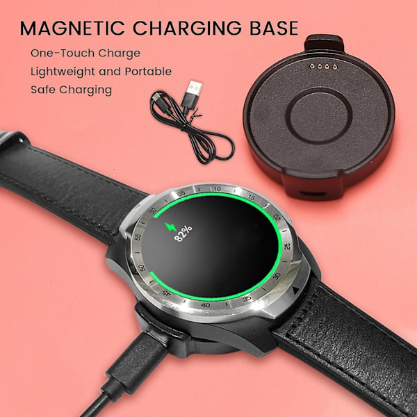 Smart Watch-oplader til Pro Usb Data og Dock Charge Dock-kabel Bluetooth Watch-oplader med 1M magnetisk sugekabel-WELLNGS