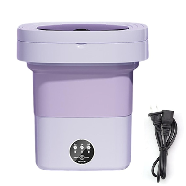 11L Taitettava pesukone linko-kuivaimella, sininen valo sterilointi pyykinpesukone alusvaatteille vauvan vaatteille-WELLNGS Lavender JP Plug