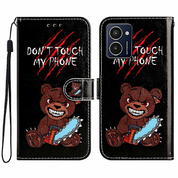 til HMD Pulse Pro Etui Trykt Mønster Design Læder Telefon Cover - WELLNGS Style F