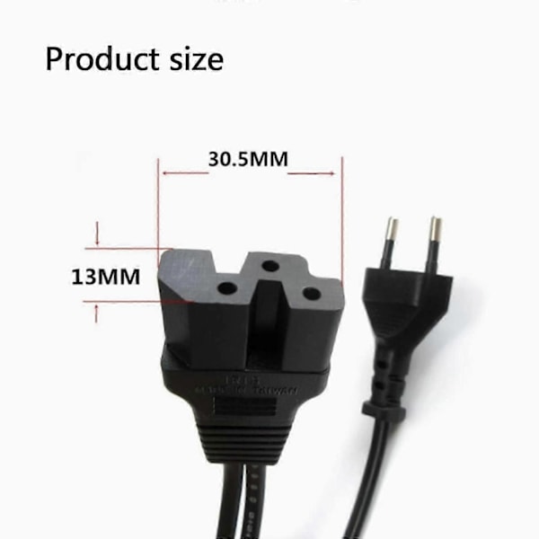 Kompatibel med HUSQVARNA VIKING Huskylock 340D, 341D 3400 #30990 FODKONTROL PEDAL+Ledning-WELLNGS B 110V two flat plugs