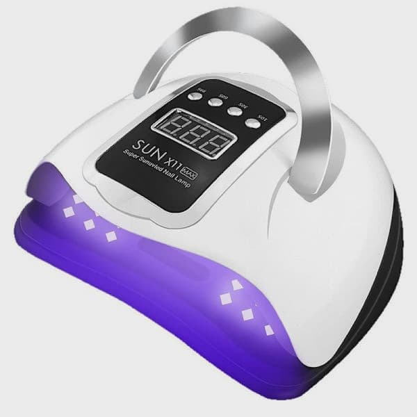 UV LED neglelamper, 280W professionel automatisk tørrer, 66 lamper til hurtig tørring, stor LCD-skærm, 4 timerindstillinger (10/30/60/99 sekunder)