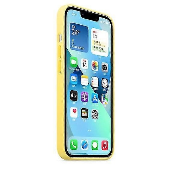 Silikondeksel med MagSafe for iPhone 13 Mini - WELLNGS Lemon Zest