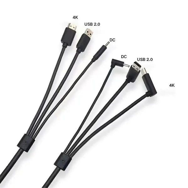 3-in-1-lisävarusteiden vaihtokaapeli - yhteensopiva 5 m, USB, Power Vr -pelit - WELLNGS
