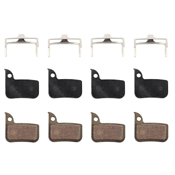 4 Pairs Bike Brake Pads Cycling Road Bicycle Resin Disc Brake for SRAM Red 22 B1 Force 22 CX1-WELLNGS