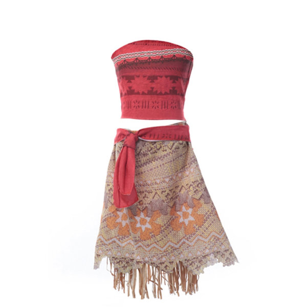 Disney Tyttöjen Asu Vaiana Mekko Kesä Lapset Kalas Moana Prinsessa Roolipeli Lemmikkisika Kana Asu Halloween Naamiaispuku A Moana Mekko-WELLNGS A Moana Dress 4T (120)