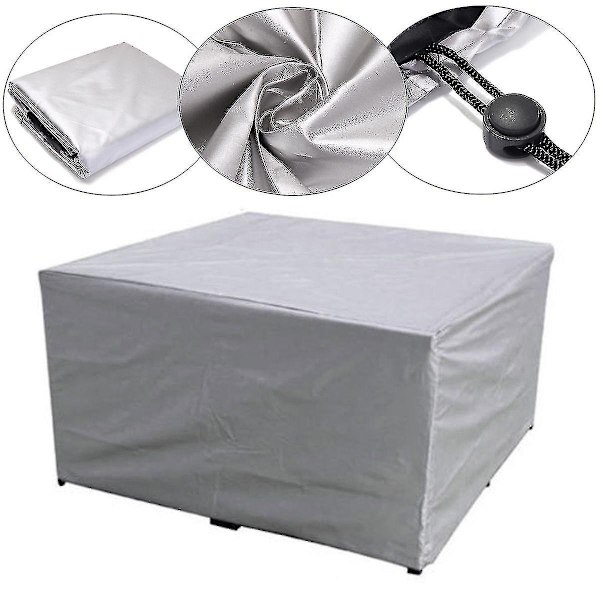 75 storlekar Vattentät Utomhus Patio Trädgårdsmöbler Överdrag Regn Snö Stolsöverdrag Tw-WELLNGS 123x123x74cm