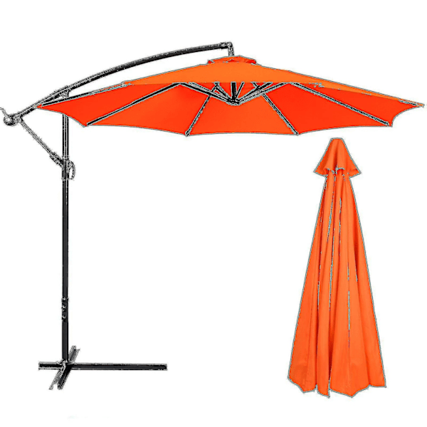 Bästsäljande ersättningstyg för trädgårdssolparasoll för 3m 6/8 arm uteplats parasoll 50% erbjudande-yzy-WELLNGS 300cm*8k Navy blue