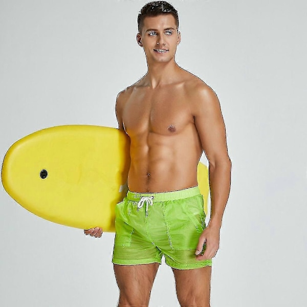 Mænds transparente badebukser | Mænds transparente shorts | Mænds transparente trusser - WELLNGS Black L