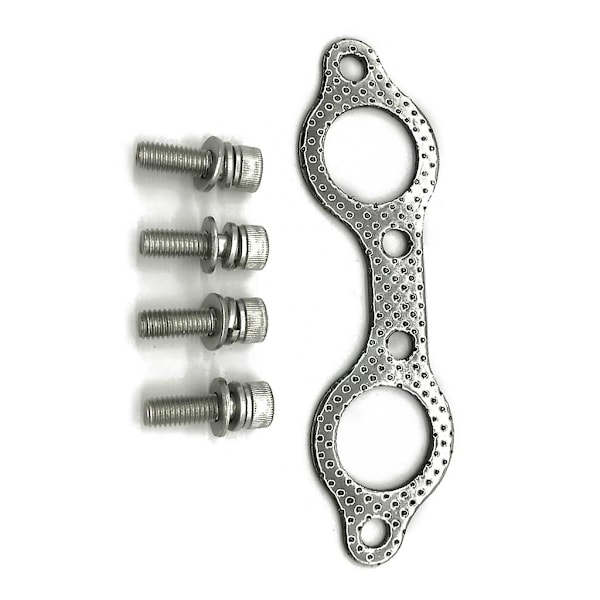 Avgassystemgrenrör Reparationssats Packning Bult för Polaris Sportsman 600 700 800-WELLNGS