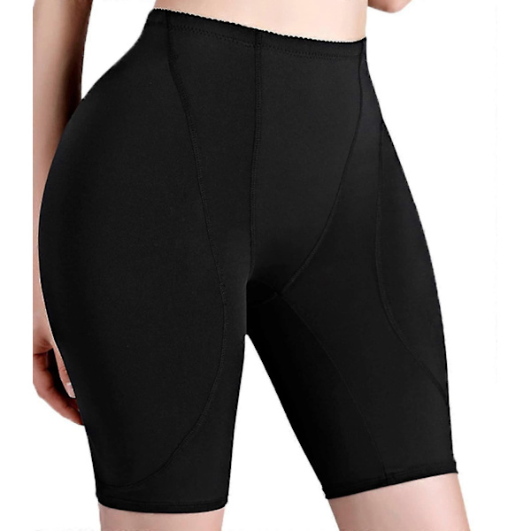 Bakplatta för Större Bakdel Höftkuddar Höftförstärkare Uppgraderad Svampkuddad Baklyftande Byxor Bbl Shapewear Magkontroll för Kvinnor-WELLNGS Black XXL
