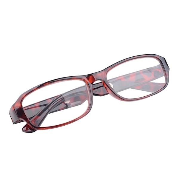 Läsglasögon +4.5 +5.0 +5.5 +6.0 dioptrier optiska glasögon nya kastanjebruna kastanjebruna-WELLNGS Red brown 500