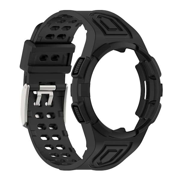 Til Samsung Galaxy Watch4 Classic 46mm Rem Justerbar Rem med Integreret Etui - WELLNGS Black Style C Samsung Galaxy Watch4