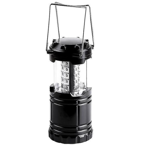 30LED tältljus Vattentätt campingljus Power Bärbar lykta arbetsljus ficklampa (svart)-WELLNGS