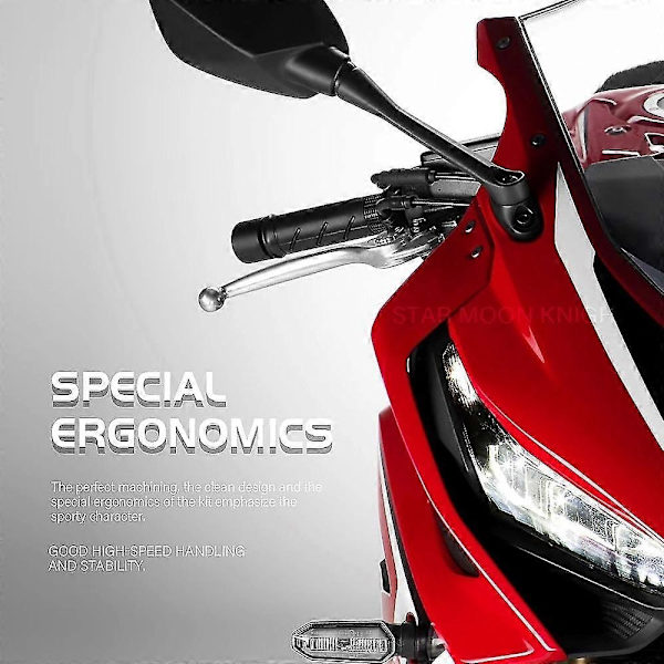 Styrbøjle Clip On Ons Gaffelhåndtag til Honda Cbr1000rr Cbr954rr Rvt1000r Rc51 Cbr650r Cbr600rr Cbr500r Cbr300r Cbr250r Cbr125r-WELLNGS 31MM
