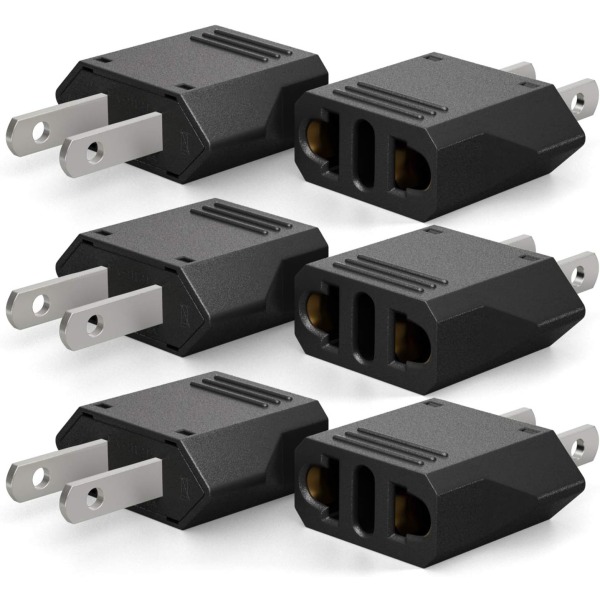 Europe to American Outlet Plug Adapter, Europeiskt EU till USA T-WELLNGS-WELLNGS