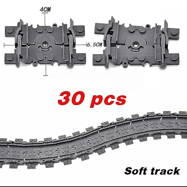 Nye By Tog Fleksible Spor Bløde Lige Buede Skinner Skift Byggeklods Kreative Modeller Jernbaner legetøj til Børn Gaver-WELLNGS Soft track-30pcs