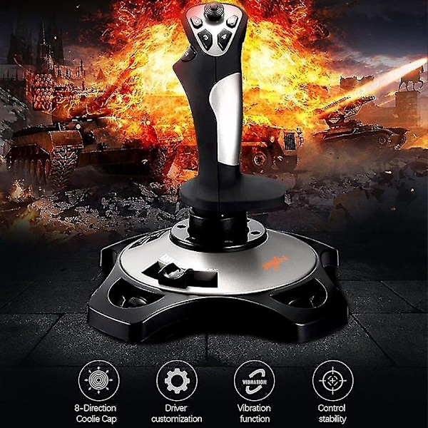 Flygsimulator Joystick Pxn-2113 Arcade Gamepad Controller Joystick för Pc Desktop-WELLNGS