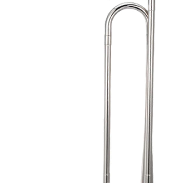 Signalhorn Kavaleritrompet med munnstykke Blåseinstrument Speidertrompet Signalhorn for Kavaleriband Sceneopptreden Nybegynnere Voksne - WELLNGS silver Bb