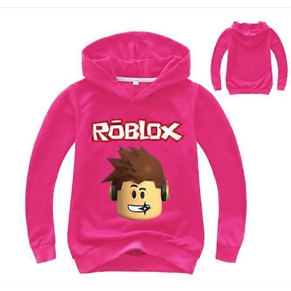 Roblox Pojat ja Tytöt Hupparit - WELLNGS Rose red 130cm