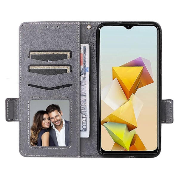 Flipfodral i läder med kortfack för ZTE Blade A73 Pro 5G/A73 5G/Optus X Pro 5G - WELLNGS Style D