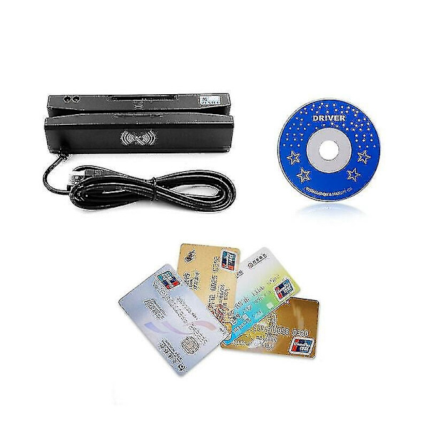 för Zcs160 4 i 1 Magnetremskreditkort Emv Ic Chip Rfid Psam Läsare Skrivare Digitalt Minneskort Läsare Multifunktionell-WELLNGS