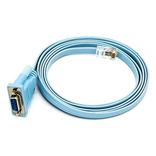 Rj45 netværkskabel seriel kabel Rj45 til Db9 og Rs232 til Usb (2 i 1) Cat5 Ethernet-adapter Lan Con-WELLNGS