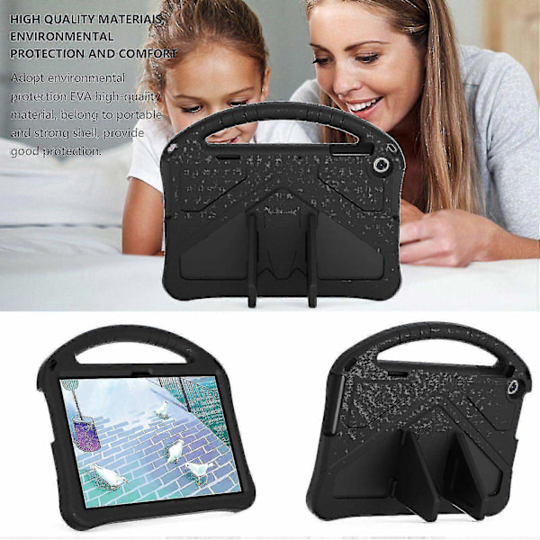 For Lenovo Tab M10 (3. generasjon) Nettbrettdeksel Barn Eva Robust Støtsikkert Nettbrettdeksel Konvertibelt H-WELLNGS Black