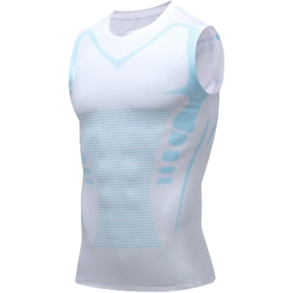 Ionisk formende vest, versjon Ionisk formende ermeløs skjorte, 2024 ny shapewear vest-WELLNGS White XX-Large