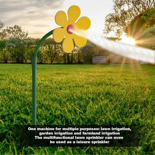 Crazy Daisy Sprinkler 360 Grader Roterande Blom Automatisk Trädgård Bevattningssystem Roligt Mobil - WELLNGS