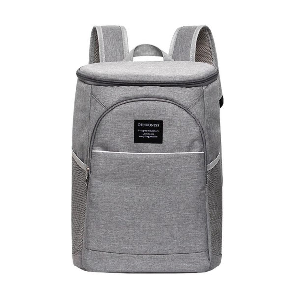 Cooler Backpack Kylarväska Vattentät Ryggsäck - Grå-WELLNGS