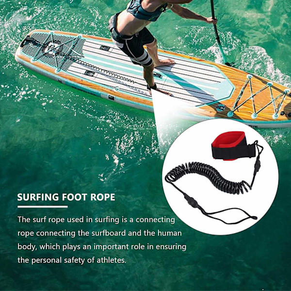 10,6ft ankelrem surfing spiral stand up paddle board sort TPU paddle board fodben reb surfbo-WELLNGS