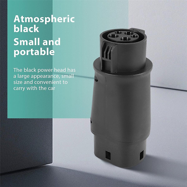 EVSE EV-adapter 32A J1772 Type 1 til Type 2 stik EV-adapter, elektriske biler køretøjsoplader opladning-WELLNGS