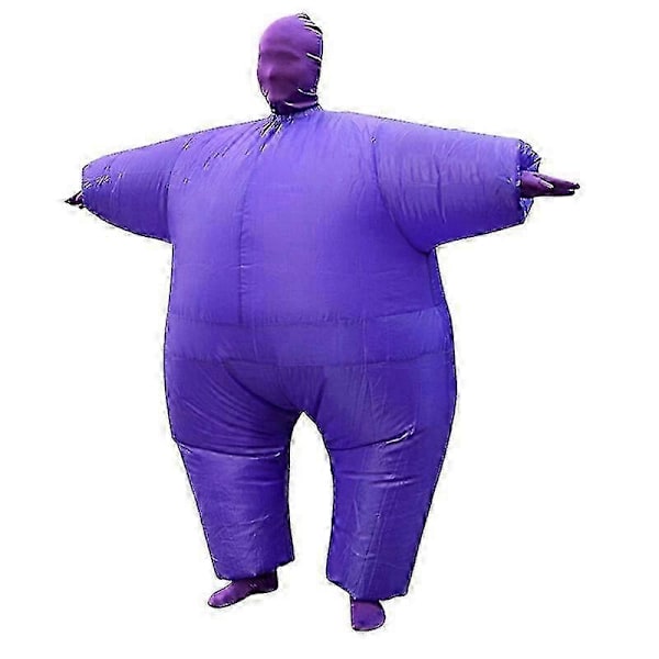 Uppblåsbar Helkroppsdräkt Kostym Vuxen Rolig Rollspel Kläder Fest Leksak Present - WELLNGS Purple