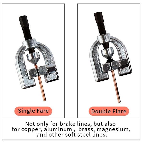 1/4 bremserør - bremserørssæt 25 fod med 16 omvendte flare fittings og 4 samlinger + dobbelt & sing-WELLNGS