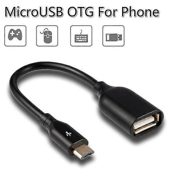 OTG Adapter Micro USB-kablar OTG USB-kabel Micro USB till USB Kompatibel med-WELLNGS A02