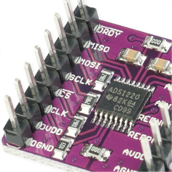 CJMCU-1220 ADS1220 ADC 24 Bit A/D Konverter Modul I2C Lav Effekt 24 Bit Analog-til-Digital Konverter Sensor Modul-WELLNGS
