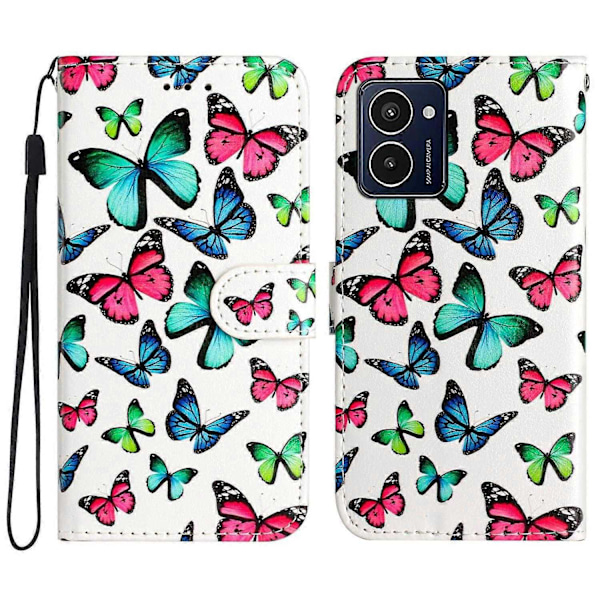 til HMD Pulse Pro Etui Trykt Mønster Design Læder Telefon Cover - WELLNGS Style B