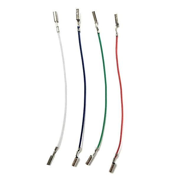 3/4 stk. Kassett Phono Kabel Ledninger Header Ledninger for Platespiller Phono Headshell-WELLNGS C
