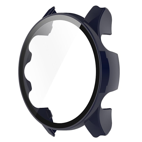 Skyddande skal för Garmin Forerunner 255 - Anti-repor, Anti-fall, Hård PC med Härdat Glas Skärmskydd - WELLNGS Midnight Blue
