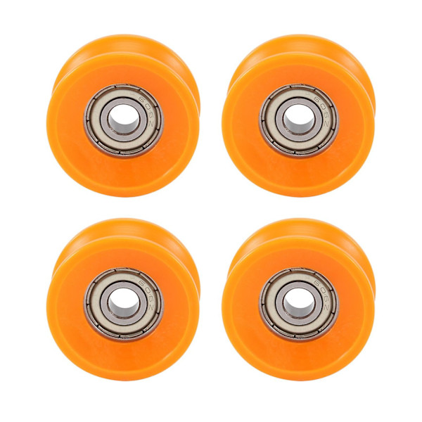 4 st 6x30x13mm Plastbelagda Tätade Lager Stål 606zz Djup U Spår Remskiva Rail Kulrullande Be-WELLNGS