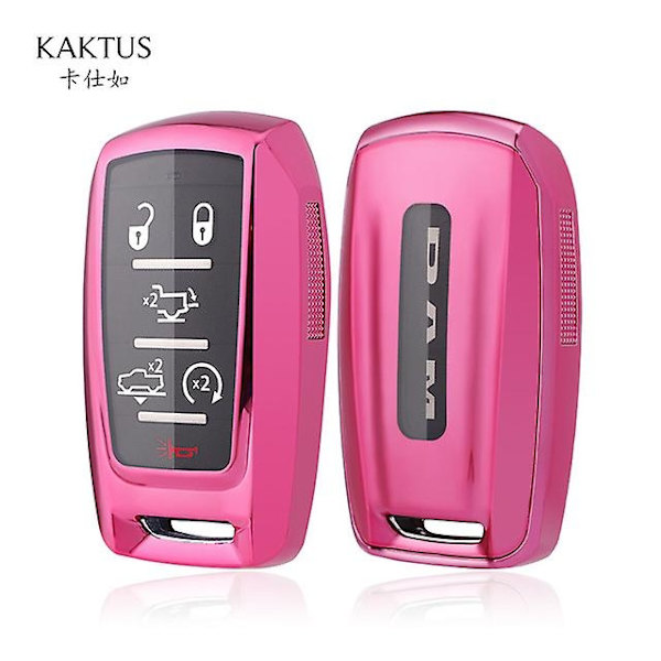 Pehmeä Tpu Älykäs Auton Avaimen Kansi Suoja Kotelo Dodge Ram 1500 Rebel 2500 3500 5500 2019 2020 Pidike Auton Tarvikkeet-WELLNGS Pink