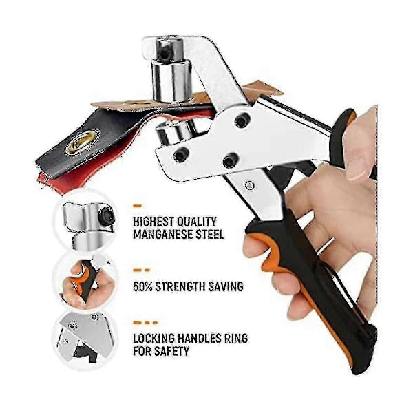 Øjetang Kompatibel med Presenninger, øjetangsæt med 300 øjer (diameter 10 mm), øjetang 10 mm Fo-WELLNGS
