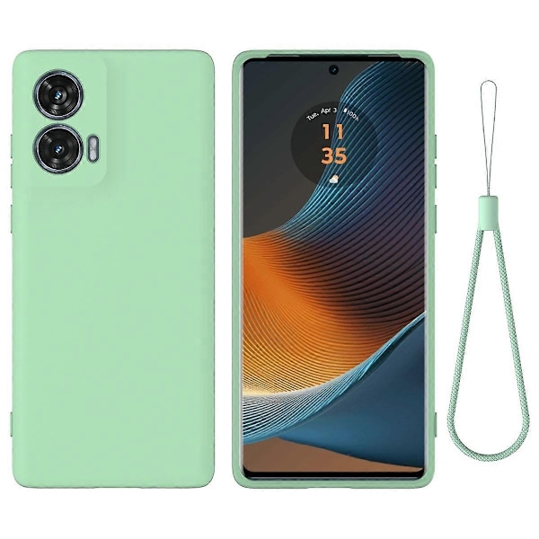 Flytande silikonfodral kompatibelt med Motorola Edge 50 Fusion-WELLNGS Green
