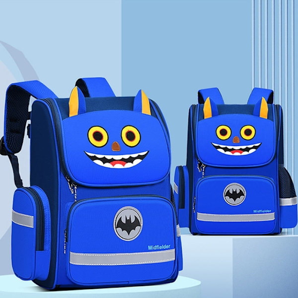 Ryggsäck för lågstadiet Unicorn 3D Cartoon Skolväska Barn Ny Kindergarten Väska Flicka Pojke Söt Regnbåge Mochila Escolar-WELLNGS bluel
