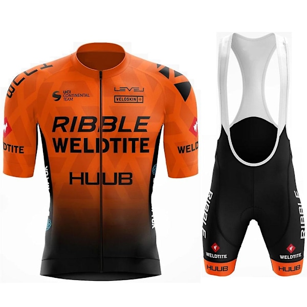 Huub Långärmad cykeltröja set vår Mtb cykelkläder cykelkläder för män Huub Ribble Weldtite cykelkläder-WELLNGS orange XL