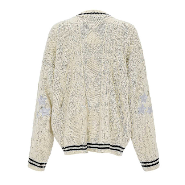 Stjernebroderet strikket Folklore Cardigan, eras Tour Merch Julegaverxl-WELLNGS M