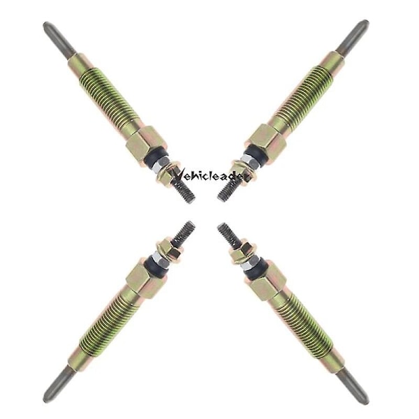 4 stk. Alu-Legering Bilvarmer Glødeplugger til Nissan Urban 2003 /td25/td27/pn-165/11065-43g01 Modificeringstilbehør-WELLNGS