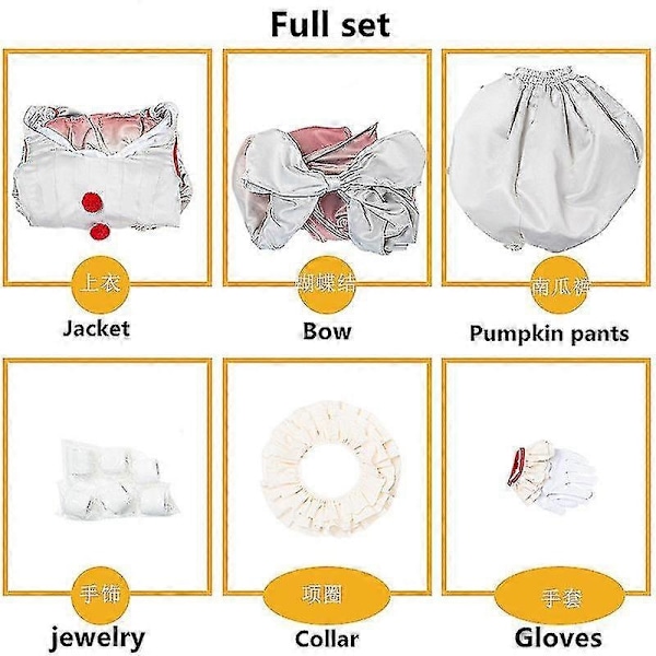 Pennywise Kostume Gyser Pennywise Kostume Pigekostume - WELLNGS M