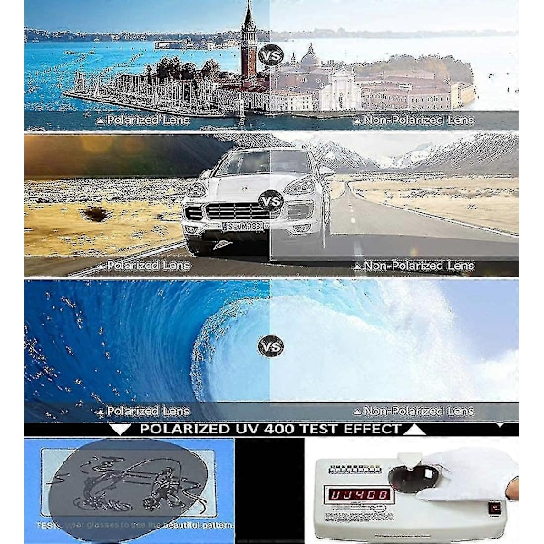 Retro Round John Lennon Polarisoivat Aurinkolasit Miehille ja Naisille Pyöreät Hippi Aurinkolasit - WELLNGS 2 Pack (Black- Silver)