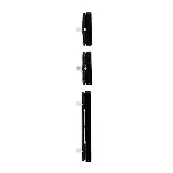 for Samsung Galaxy Note9 N960 3 stk./sæt OEM tænd/sluk og lydstyrke sideknapper-WELLNGS Black